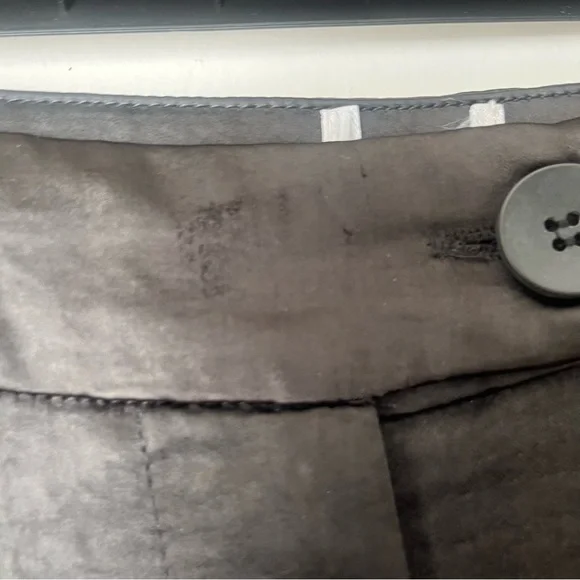 Princess Polly Huxley Black Satin Wide Leg Trouser Pants 8 - Picture 10 of 10